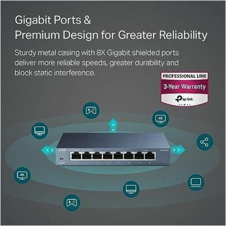 8PORT GIGABIT DESKTOP SWITCH