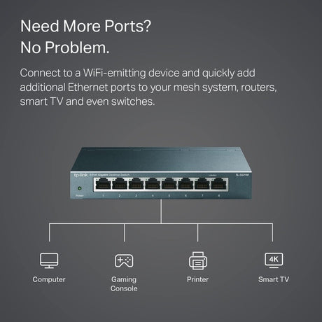 8PORT GIGABIT DESKTOP SWITCH