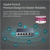 TP-LINK TL-SG105 - 5 Port Gigabit Unmanaged Ethernet Network Switch