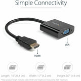 StarTech.com HDMI to VGA Adapter - 1080p - 1920 x 1080 - Black - HDMI Converter - VGA to HDMI Monitor Adapter