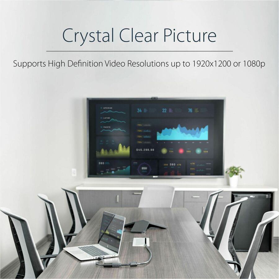 StarTech.com HDMI to VGA Adapter - 1080p - 1920 x 1080 - Black - HDMI Converter - VGA to HDMI Monitor Adapter