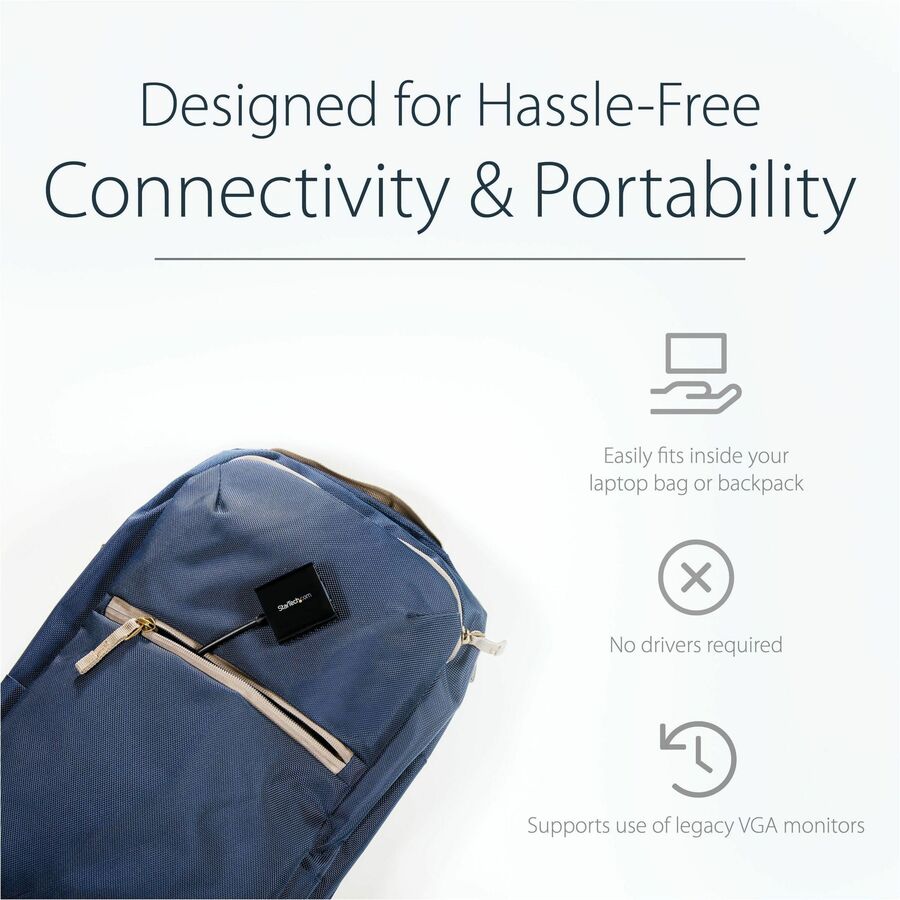 StarTech.com HDMI to VGA Adapter - 1080p - 1920 x 1080 - Black - HDMI Converter - VGA to HDMI Monitor Adapter