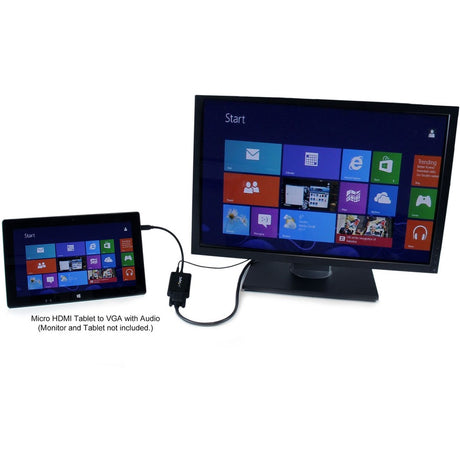 StarTech.com Micro HDMI&reg; to VGA Adapter Converter with Audio for Smartphones / Ultrabooks / Tablets - 1920x1080