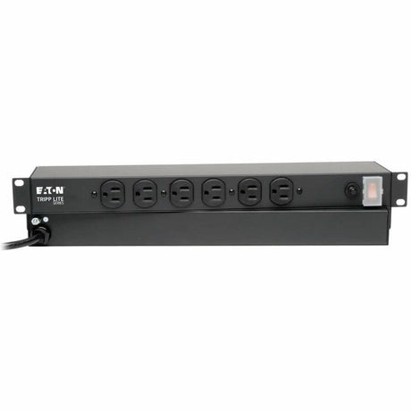 Eaton Tripp Lite Series 1U Rack-Mount Network Server Power Strip, 120V, 15A, 6-Outlet (Front-Facing), 15 ft. (4.57 m) Cord