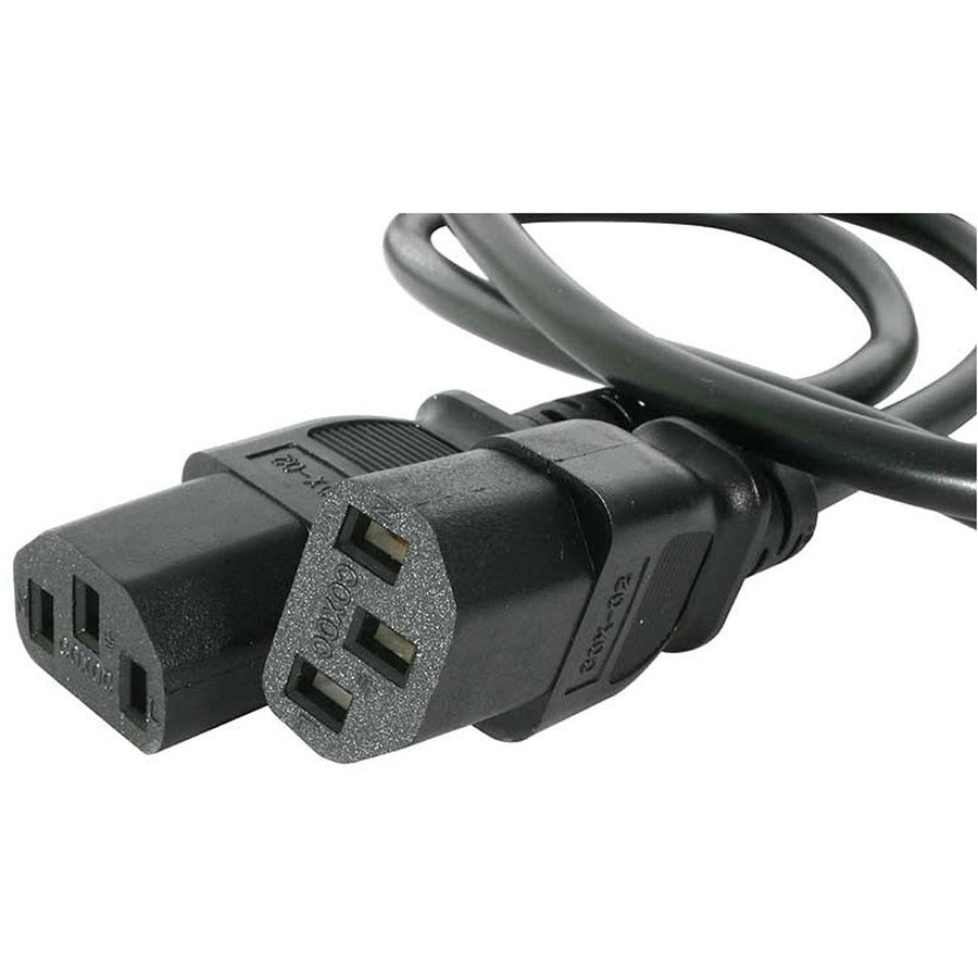 StarTech.com 6ft (2m) Computer Power Cord Y Splitter, NEMA 5-15P to 2x C13 Y Cable, 10A 125V, 18AWG, AC Power Cord, Monitor Power Cable