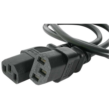 StarTech.com 6ft (2m) Computer Power Cord Y Splitter, NEMA 5-15P to 2x C13 Y Cable, 10A 125V, 18AWG, AC Power Cord, Monitor Power Cable