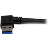 StarTech.com 1m Black SuperSpeed USB 3.0 (5Gbps) Cable - Right Angle A to B - M/M