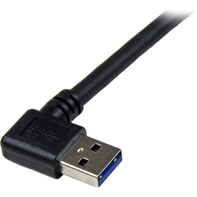 StarTech.com 1m Black SuperSpeed USB 3.0 (5Gbps) Cable - Right Angle A to B - M/M
