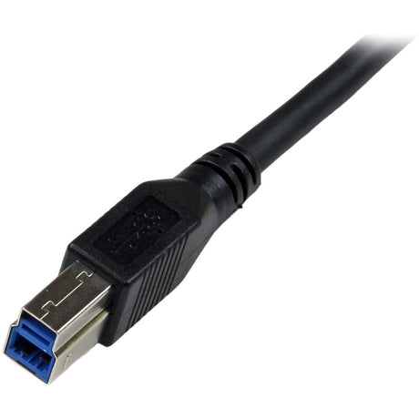 StarTech.com 1m Black SuperSpeed USB 3.0 (5Gbps) Cable - Right Angle A to B - M/M