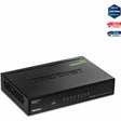 TRENDnet 8-Port Gigabit GREENnet Switch, Ethernet Network Switch, TEG-S82G, 8 x 10-100-1000 Mbps Gigabit Ethernet Ports, Ethernet Splitter, 16 Gbps, Metal, Lifetime Protection, Black