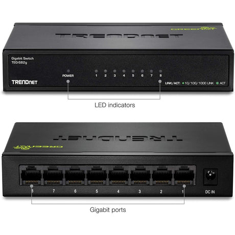 GREENnet 8 Port Gigabit Switch