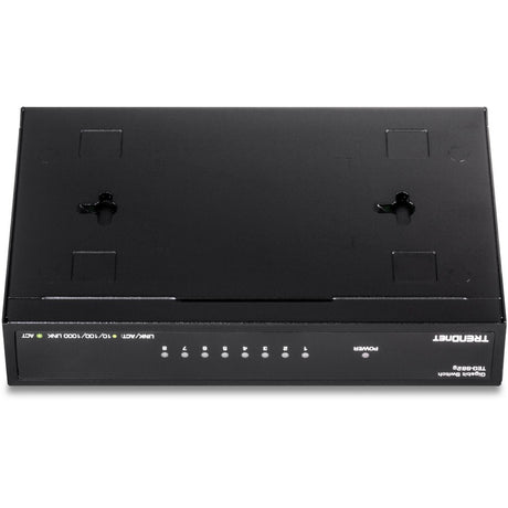 TRENDnet 8-Port Gigabit GREENnet Switch, Ethernet Network Switch, TEG-S82G, 8 x 10-100-1000 Mbps Gigabit Ethernet Ports, Ethernet Splitter, 16 Gbps, Metal, Lifetime Protection, Black