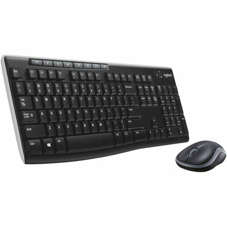 Logitech MK270 Wireless Keyboard and Mouse Combo for Windows, 2.4 GHz Wireless, Compact Mouse, Black