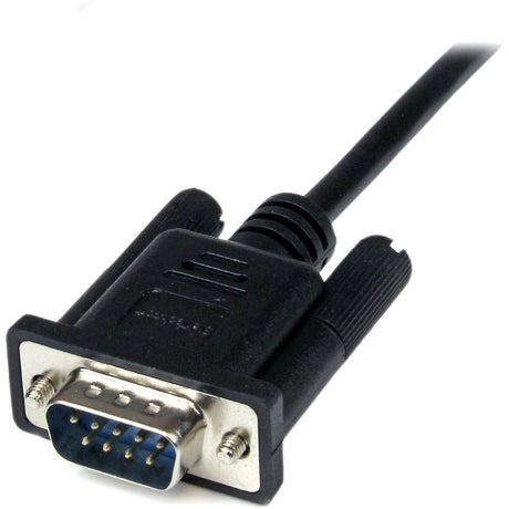 StarTech.com 1m Black DB9 RS232 Serial Null Modem Cable F/M
