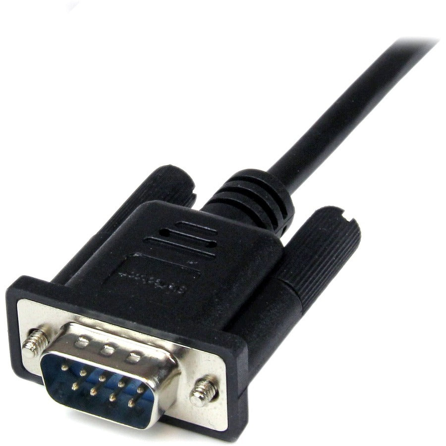 StarTech.com 1m Black DB9 RS232 Serial Null Modem Cable F/M