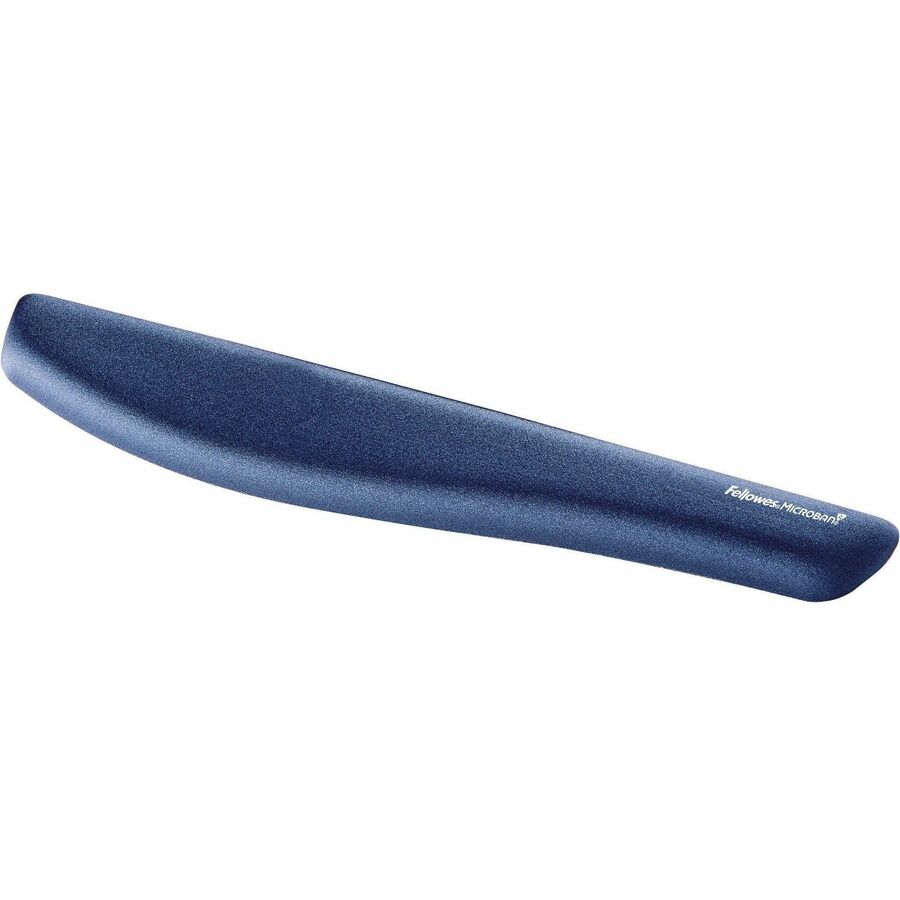 Fellowes&reg; PlushTouch&trade; Foam Keyboard Wrist Rest with MICROBAN&reg; - Blue (9287401)