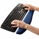 Fellowes&reg; PlushTouch&trade; Foam Keyboard Wrist Rest with MICROBAN&reg; - Blue (9287401)