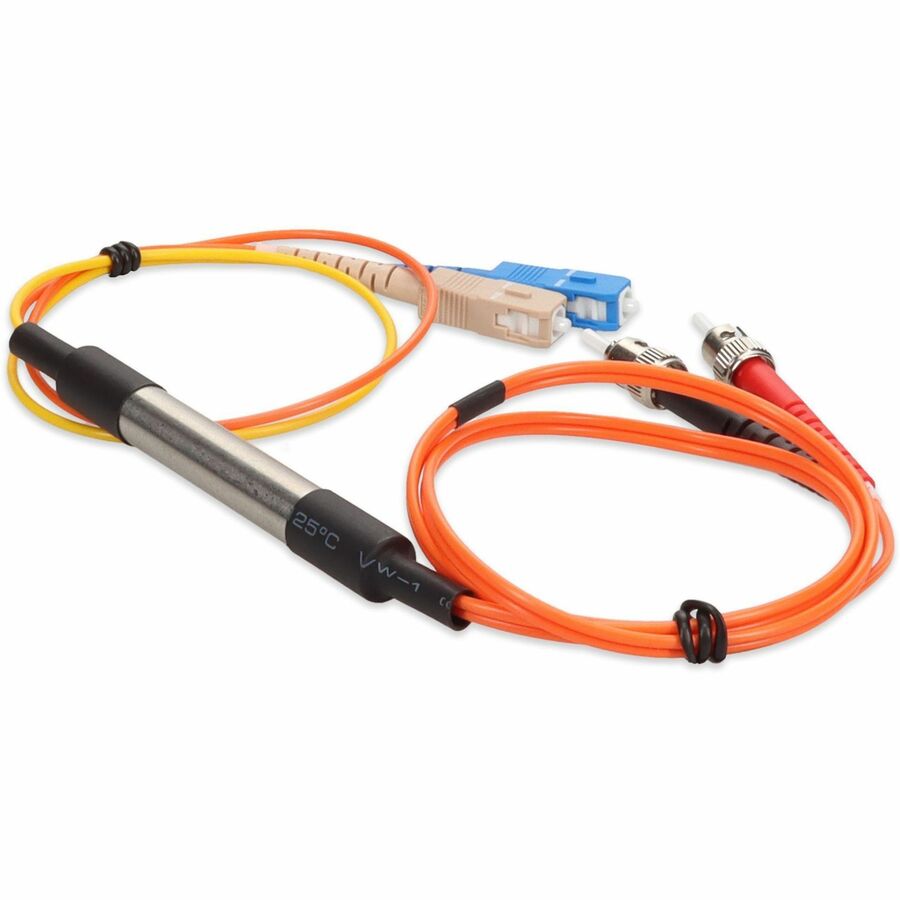 AddOn 3m SC (Male) to ST (Male) Orange OM2 & OS1 Duplex Fiber Mode Conditioning Cable