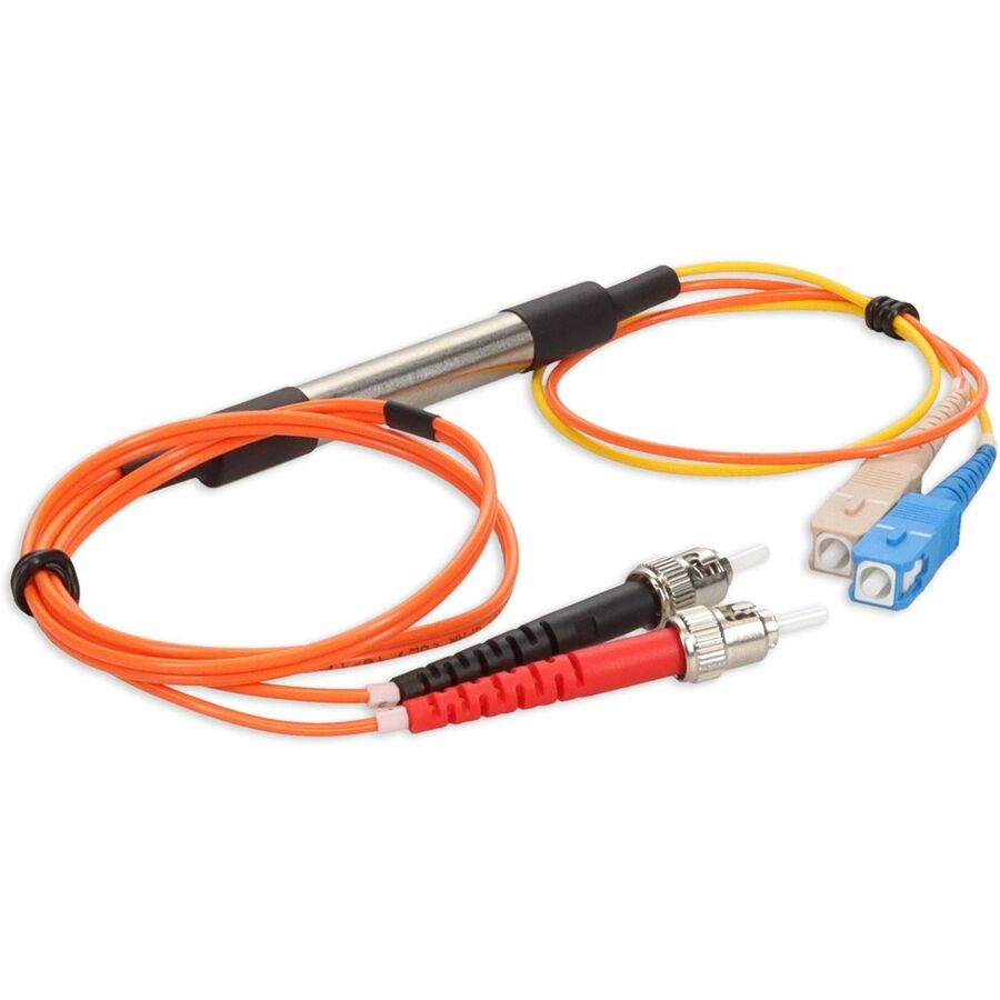 AddOn 3m SC (Male) to ST (Male) Orange OM2 & OS1 Duplex Fiber Mode Conditioning Cable