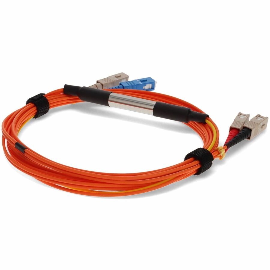 AddOn 3m SC (Male) to SC (Male) Orange OM1 & OS1 Duplex Fiber Mode Conditioning Cable