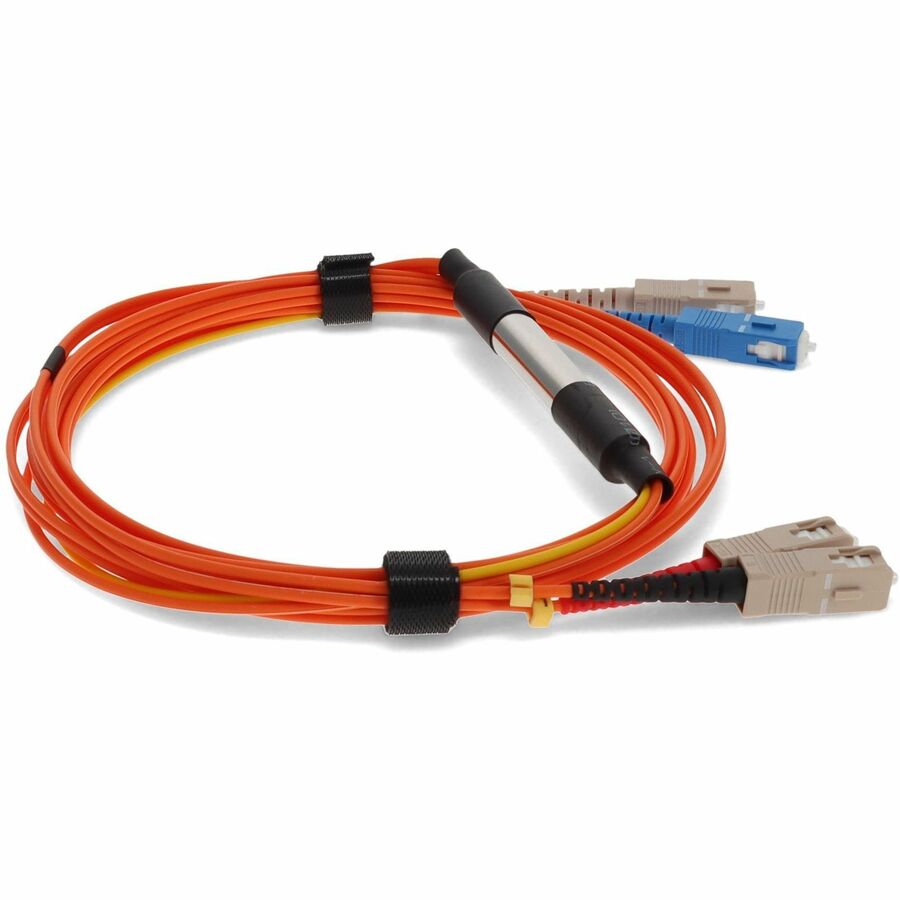 AddOn 3m SC (Male) to SC (Male) Orange OM1 & OS1 Duplex Fiber Mode Conditioning Cable