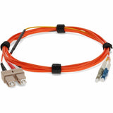 AddOn 3m LC (Male) to SC (Male) Orange OM1 & OS1 Duplex Fiber Mode Conditioning Cable