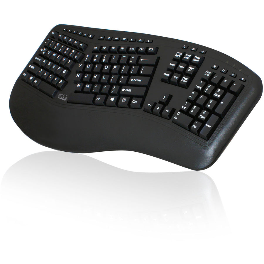 Adesso Wireless Ergonomic Keyboard and Laser Mouse