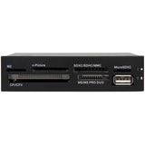 StarTech.com 3.5in Front Bay 22-in-1 USB 2.0 Internal Multi Media Memory Card Reader - Black