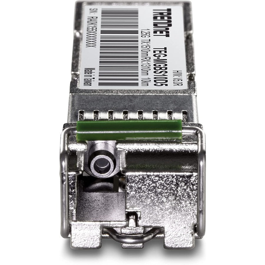 TRENDnet SFP to RJ45 Dual Wavelength Single-Mode LC Module; TEG-MGBS10D5; Must Pair with TEG-MGBS10D3 or a Compatible Module; Up to 10 km (6.2 Miles); Compatible with Standard SFP; Lifetime Protection