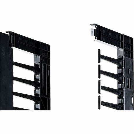 Valueline, Vertical Cable Manager for 2 & 4 Post Racks, 84"H X 12"W, Double-Sided with Doors