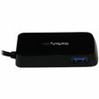 StarTech.com Portable 4 Port SuperSpeed Mini USB 3.0 Hub - 5Gbps - Black