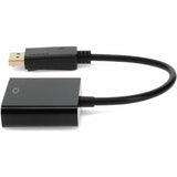 AddOn DisplayPort 1.2 Male to VGA Female Black Adapter Which Requires DP++ For Resolution Up to 1920x1200 (WUXGA)