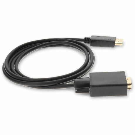 6ft DisplayPort 1.2 Male to VGA Male Black Cable For Resolution Up to 1920x1200 (WUXGA)