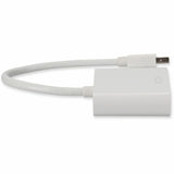 Mini-DisplayPort 1.1 Male to DVI-I (29 pin) Female White Adapter For Resolution Up to 1920x1200 (WUXGA)