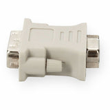 DVI-I (29 pin) Male to VGA Female White Adapter For Resolution Up to 1920x1200 (WUXGA)