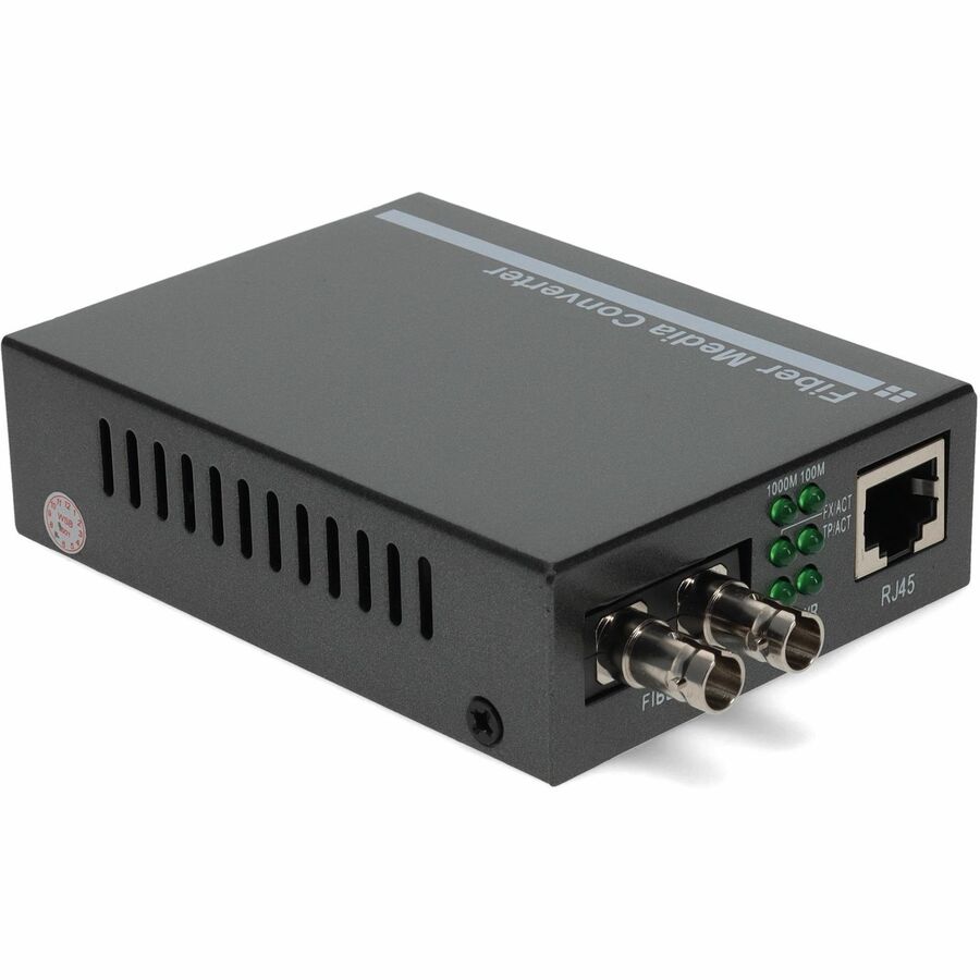 AddOn 10/100/1000Base-TX(RJ-45) to 1000Base-MX(ST) MMF 1310nm 2km Media Converter