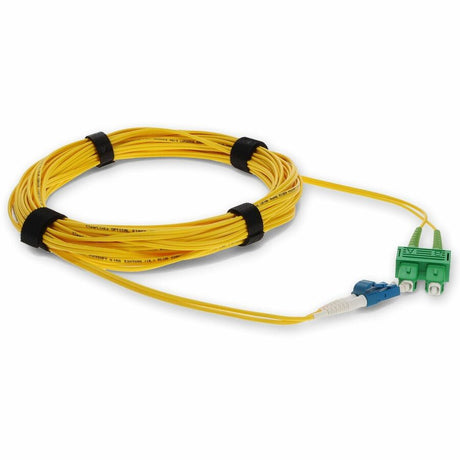 AddOn 5m ASC (Male) to LC (Male) Yellow OS2 Duplex Fiber OFNR (Riser-Rated) Patch Cable