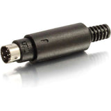 C2G 8-pin Mini Din Male Connector - Black