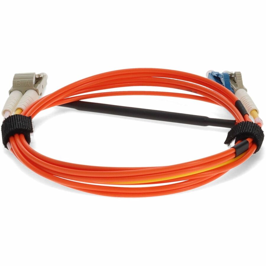 AddOn 3m LC (Male) to LC (Male) Orange OM1 & OS1 Duplex Fiber Mode Conditioning Cable