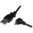 StarTech.com 2m Micro USB Cable - A to Down Angle Micro B