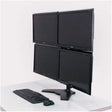 Amer Mounts Stand Based Quad Monitor Mount for four 15"-24" LCD/LED Flat Panel Screens
