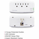 CyberPower CSB300W Essential 3 - Outlet Surge with 900 J