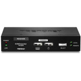 TRENDnet KVM Extension Kit, Extend Keyboard/Video/Mouse Controls, up to 100 Meters (328 ft.), Hot-Keys, Transmitter, Receiver, PS/2, VGA, TK-EX4