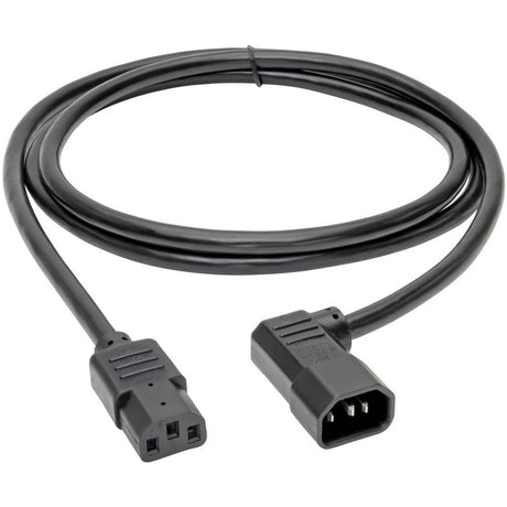 Eaton Tripp Lite Series Heavy-Duty PDU Power Cord, C13 to Left-Angle C14 - 15A, 250V, 14 AWG, 6 ft. (1.83 m), Black