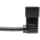 Eaton Tripp Lite Series Heavy-Duty PDU Power Cord, C13 to Right-Angle C14 - 15A, 250V, 14 AWG, 6 ft. (1.83 m), Black