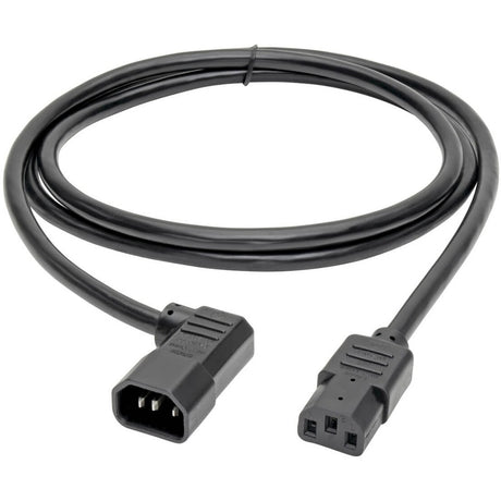 Eaton Tripp Lite Series Heavy-Duty PDU Power Cord, C13 to Right-Angle C14 - 15A, 250V, 14 AWG, 6 ft. (1.83 m), Black