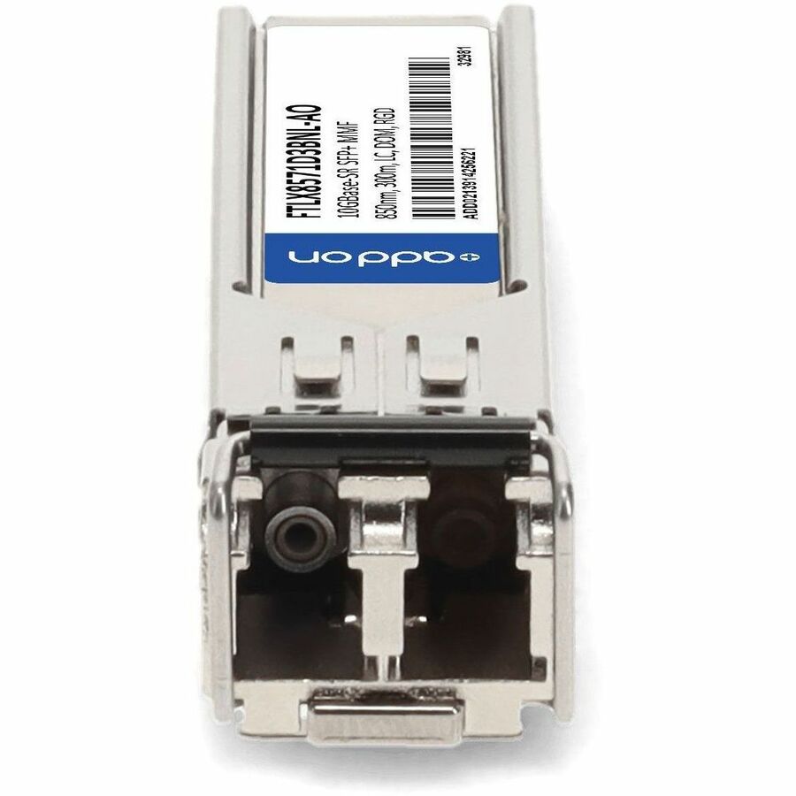 AddOn Finisar FTLX8571D3BNL Compatible TAA Compliant 10GBase-SR SFP+ Transceiver (MMF, 850nm, 300m, LC, DOM)