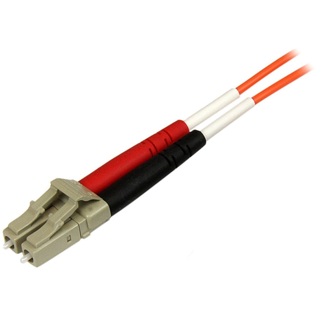 StarTech.com 1m Fiber Optic Cable - Multimode Duplex 50/125 - OFNP Plenum - LC/ST - OM2 - LC to ST Fiber Patch Cable