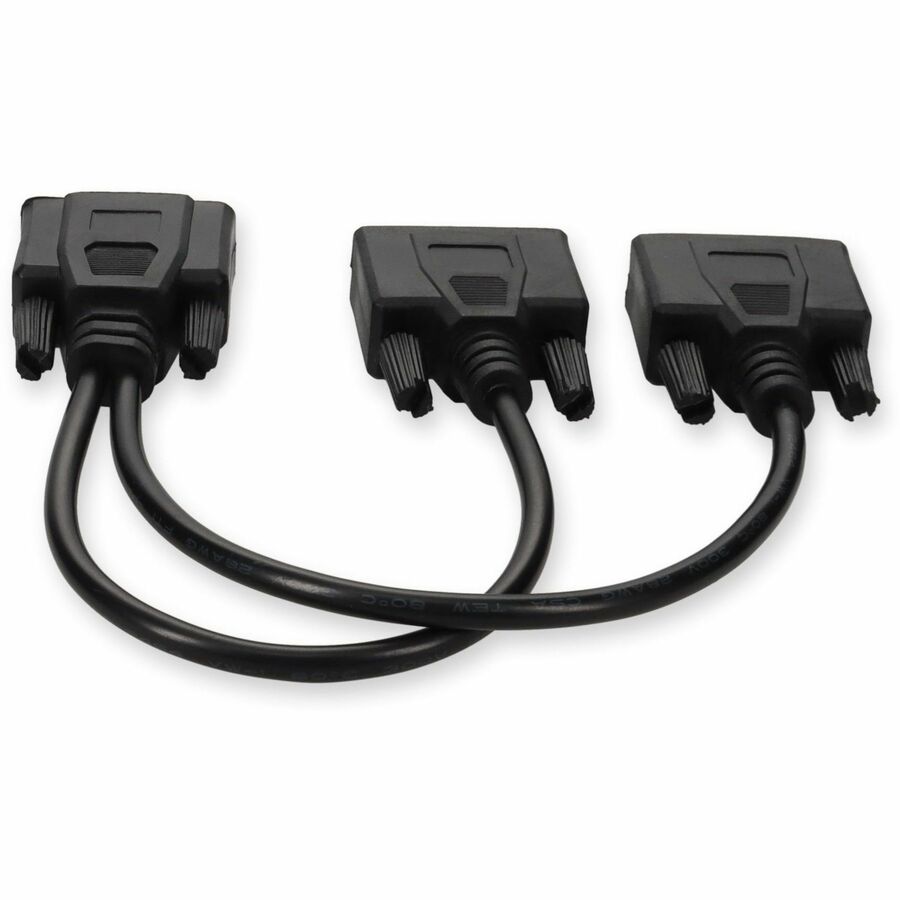 5PK VGA Male to 2xVGA Female Black Adapters For Resolution Up to 1920x1200 (WUXGA)