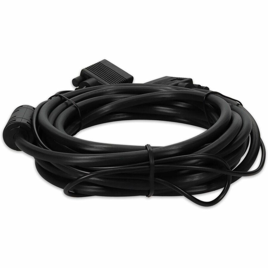 5PK 15ft VGA Male to VGA Male Black Cables Which Includes 3.5mm Audio Port For Resolution Up to 1920x1200 (WUXGA)